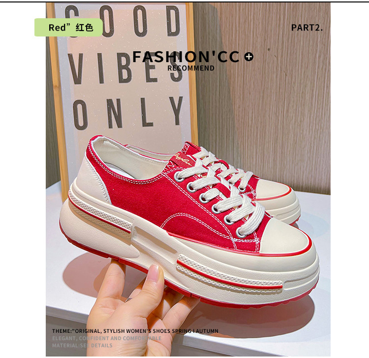 内里头层羊皮帆布鞋2024秋冬新款女士增高厚底鞋女休闲百搭鞋子女详情22