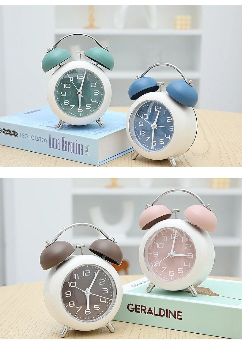 【专注代发】闹钟唤醒学生机械打铃金属儿童静音客厅卧室宿舍铃表详情22