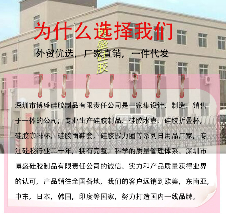 Factory direct sales: Outdoor travel portable cups, folding cups, telescopic mouthwash cups, creative portable cartoon silicone folding cups pic 35