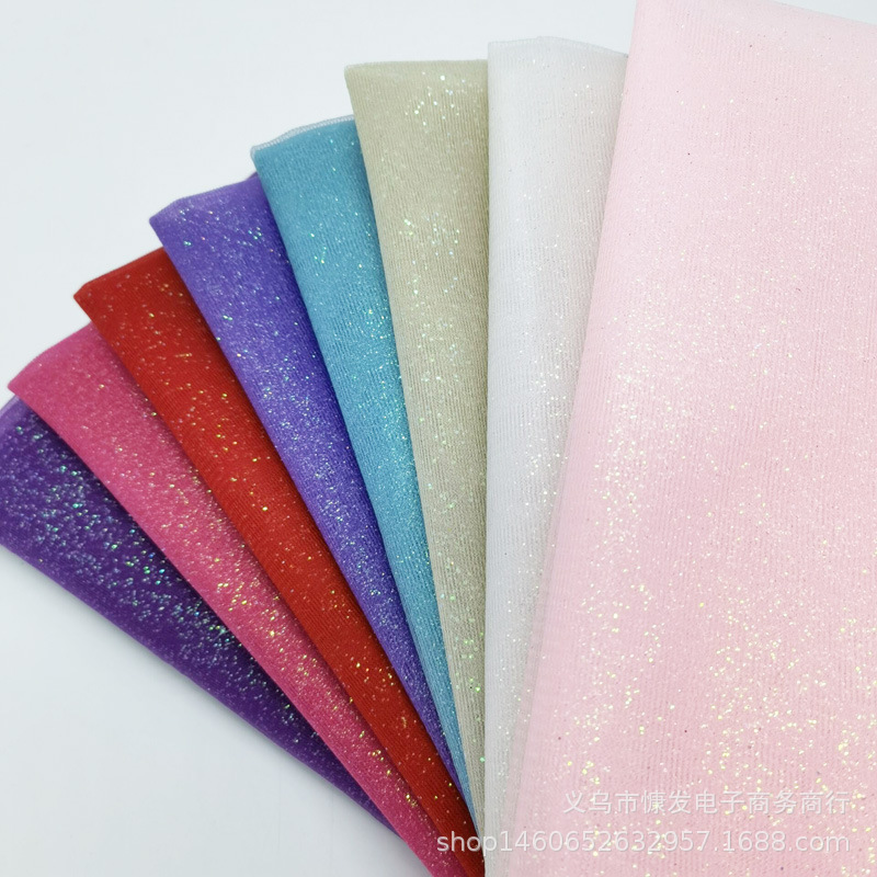 Gold-sprayed plain cloth, gold-powder net, gauze fabric, puffy skirt fabric, clothing, handicrafts, decorations, DIY flowers pic 3