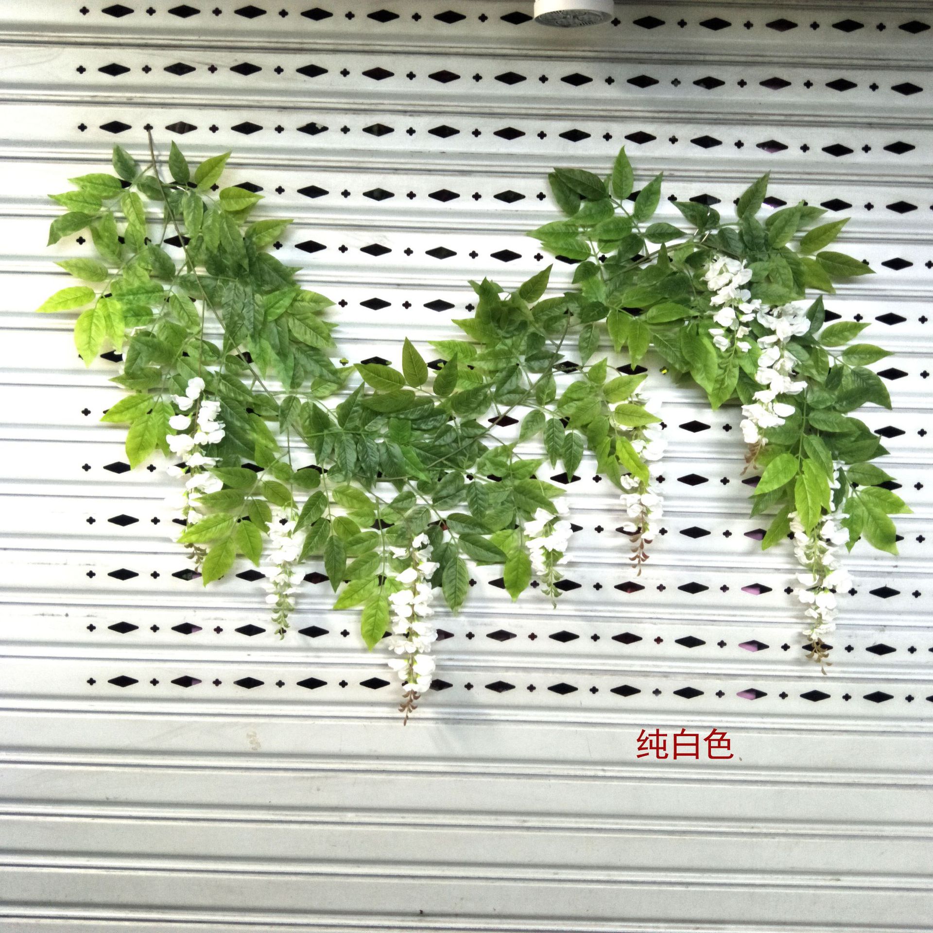110CM simulated wisteria flower, simulated bean flower branch, bean flower strip, simulated wisteria hanging, simulated bean flower branch, wisteria strip pic 35