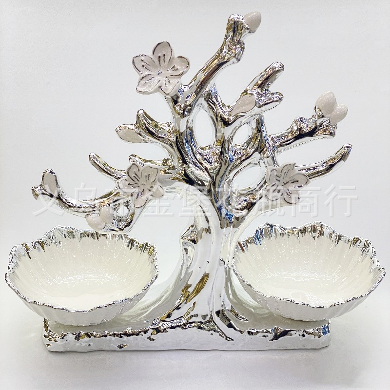 Light luxury style coffee table, high-end fruit plate, 2022 new style living room ceramic fruit plate, home creative candy display pic 15