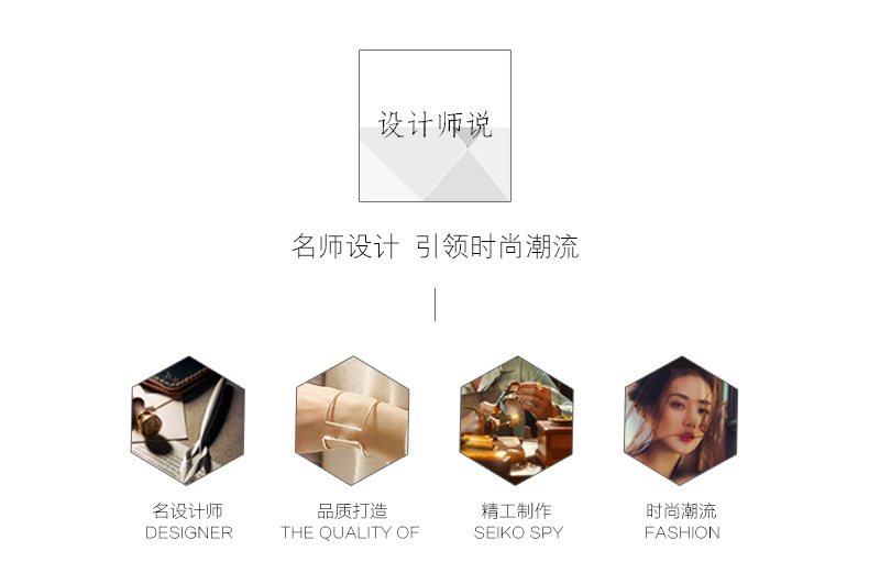 欧美跨境异形夸张开口弹簧亚克力树脂手镯 模特秀场法式演出宽版C详情2