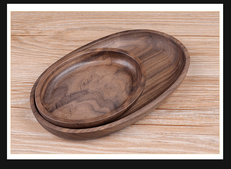 木香椭圆型卷烟托盘烟丝盘Rolling Tray黑胡桃木操作烟盘醒草盘详情22