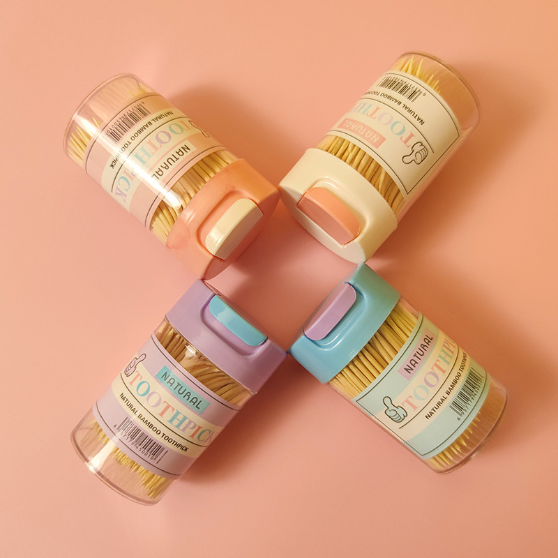 创意牙签筒居家客厅餐桌家用翻盖便携牙签盒牙签罐茶几牙签收纳盒详情23