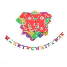 新款批发镭射烫金生日彩旗 纸质生日横幅 派对装饰挂条批发详情9
