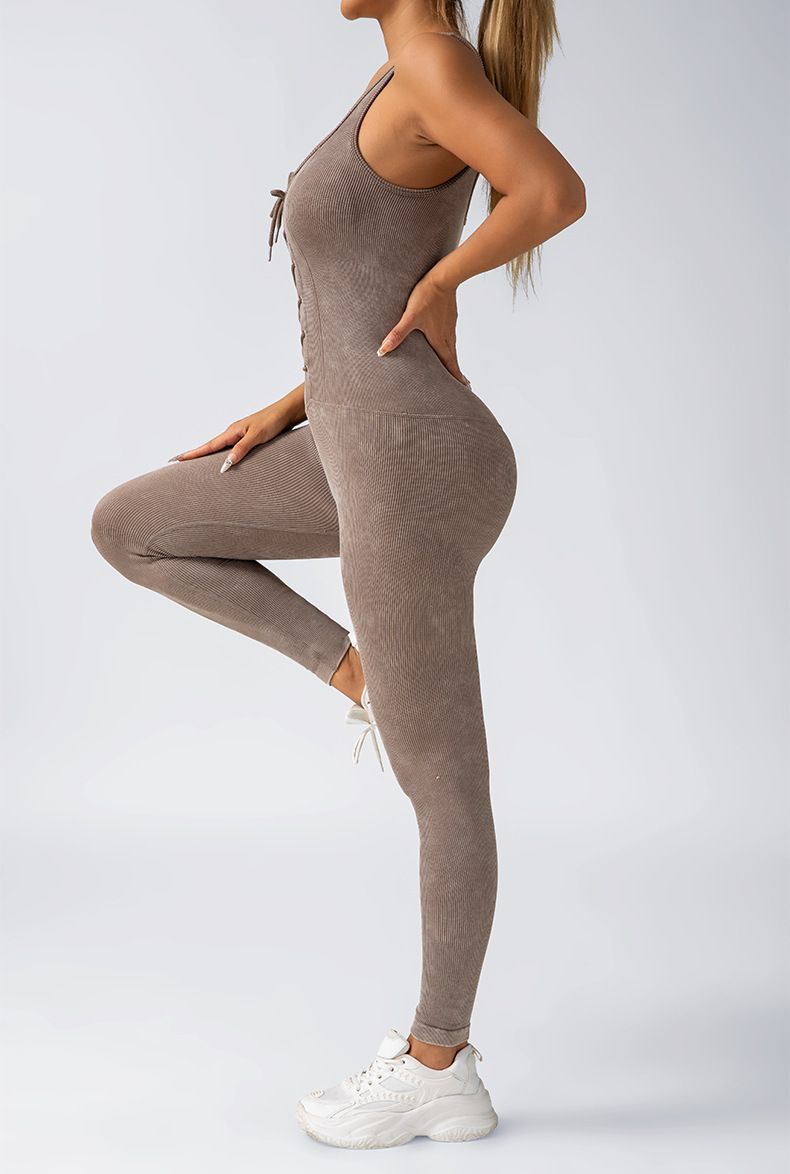 欧美跨境连体瑜伽服吊带美背一体式提臀女螺纹健身运动长裤文胸女详情24