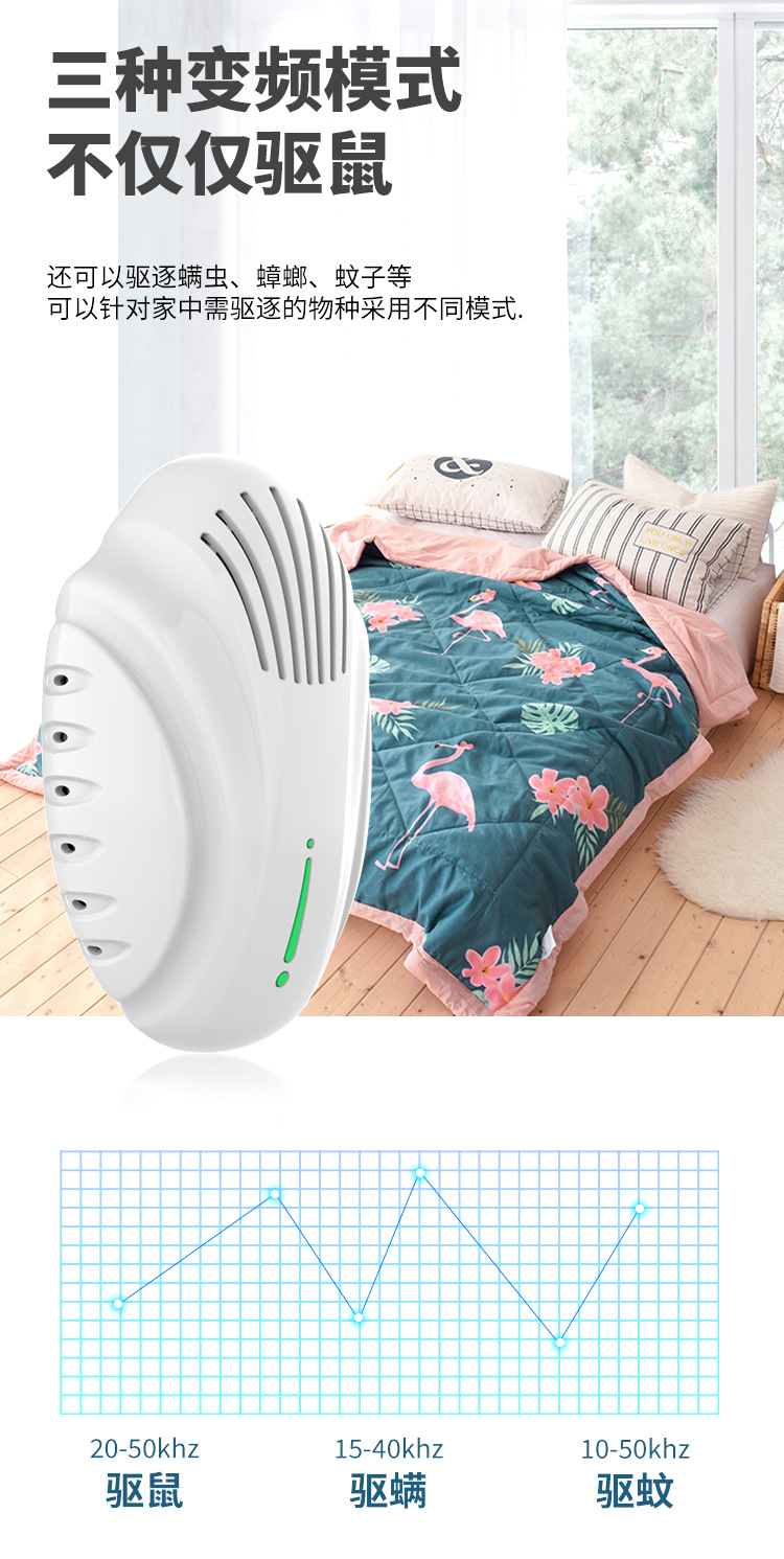 New electronic ultrasonic rat repellent, insect repellent and mosquito repellent, multi-functional cockroach repelling device pic 9