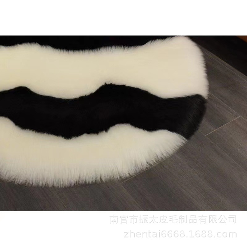 网红长毛绒地毯装饰地毯客厅阳台卧室改造少女儿童心可爱地毯地垫详情3