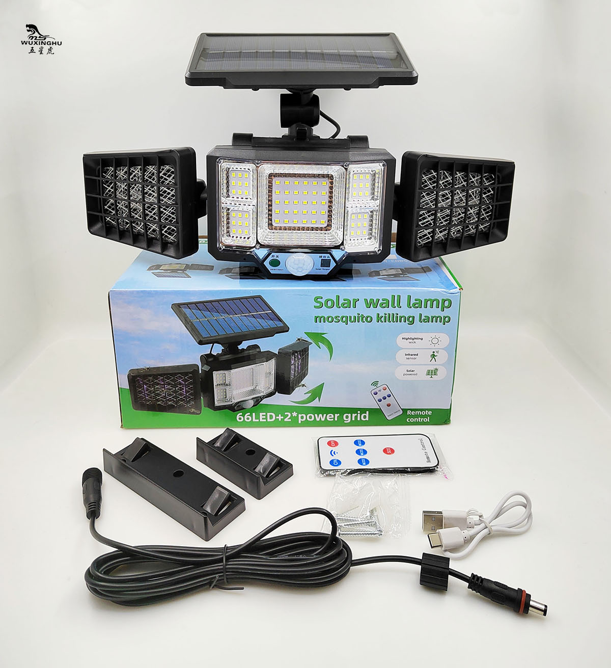 Popular solar mosquito-killing lamps, human-sensing mosquito-killing wall lamps, household courtyard mosquito-killing lamps, waterproof mosquito-killing street lamps pic 17
