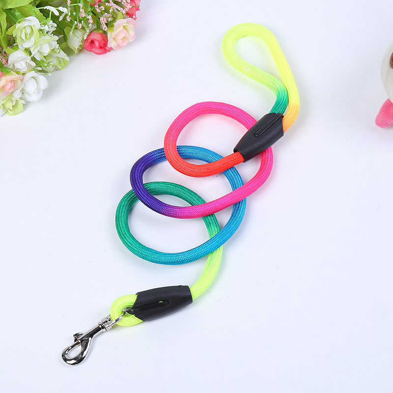 Pet chest and back straps, traction ropes, colorful round ropes, nylon handles, round ropes, rock climbing chest and back covers, wholesale pet supplies pic 4