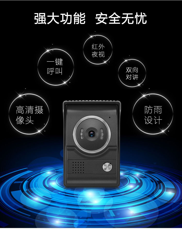 Wholesale of source factory villa video intercom doorbells, cross-border best-selling video doorbells for foreign trade pic 5