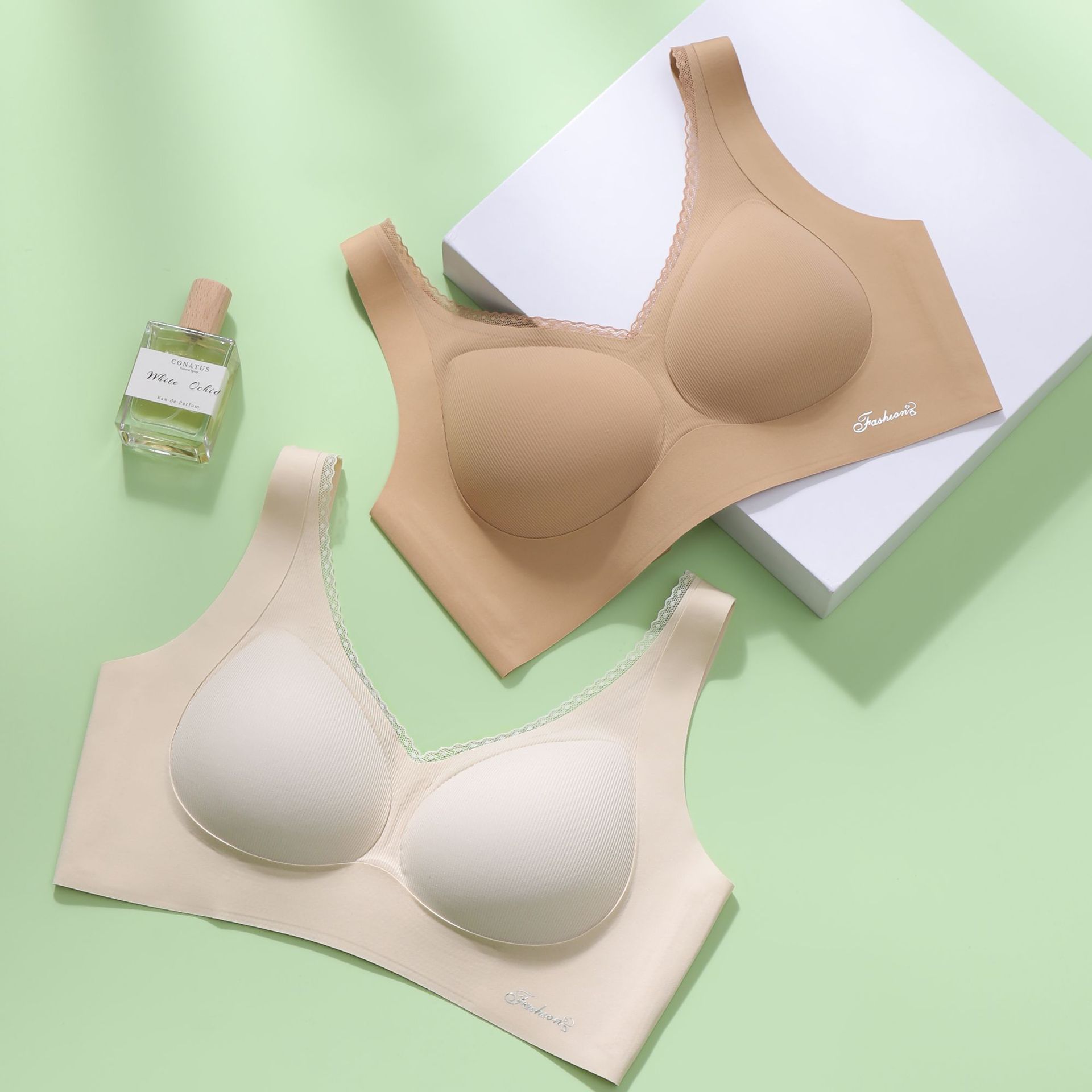 无磁无钢圈无痕普拉提舒适抗菌内衣女收副乳防下垂乳胶棉杯文胸详情12