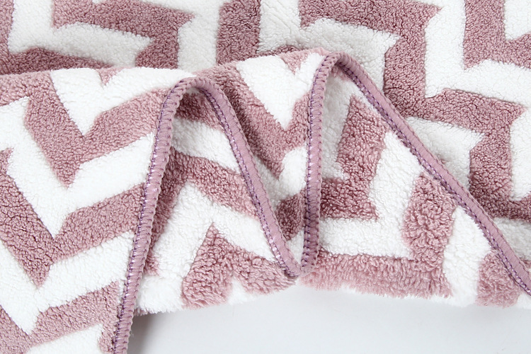 [LOVELY HOME] [holga ga] nueva tricota de urdimbre coral fleece hojas rayas toalla de baño conjunto de toallas coral fleece conjunto de toalla madre mercado nocturno fuente pic 8