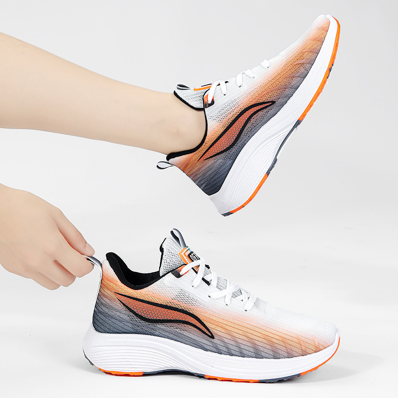 新款男女同款网面透气运动鞋中学生体育课专用防滑软底跑步鞋校园详情17