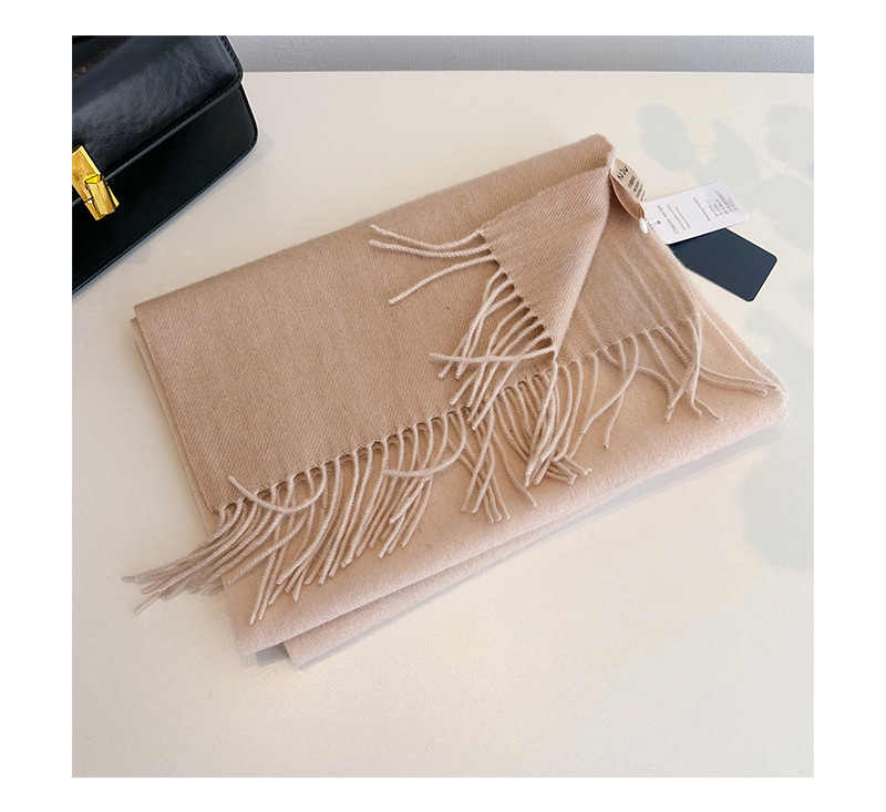 2023流苏拼色羊毛围巾双面披肩两用情侣外搭保暖围脖冬详情30