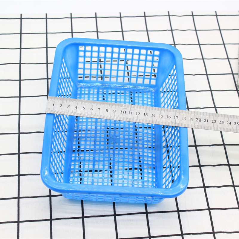 Rectangular plastic rice-washing sieve, vegetable washing and draining basket, rice-washing sieve, rice-washing machine, rice-washing basket, storage blue, one yuan and two yuan store pic 3