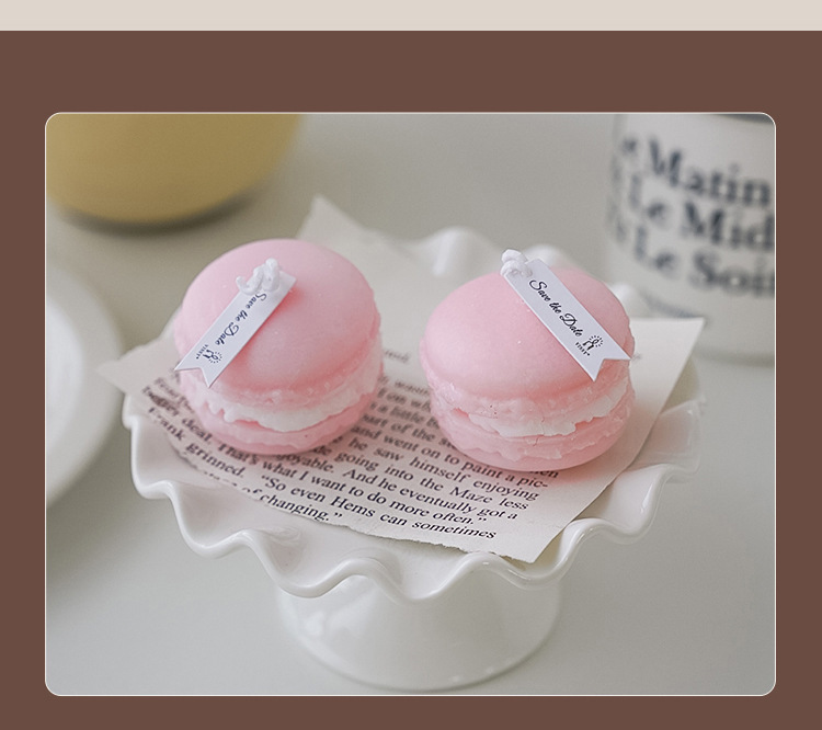 Macaron scented candles, Instagram-style photo props, diy birthday gifts pic 9