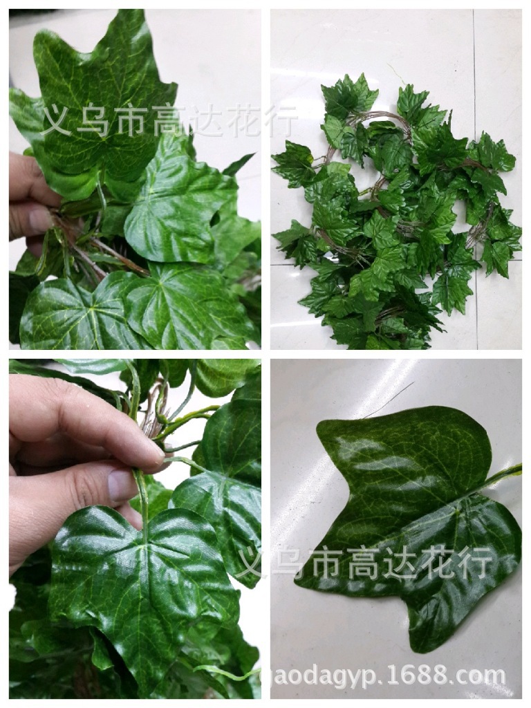Artificial climbing ivy, artificial flower vine, artificial flower vine, wall-hanging plants, artificial sweet potato leaves pic 6