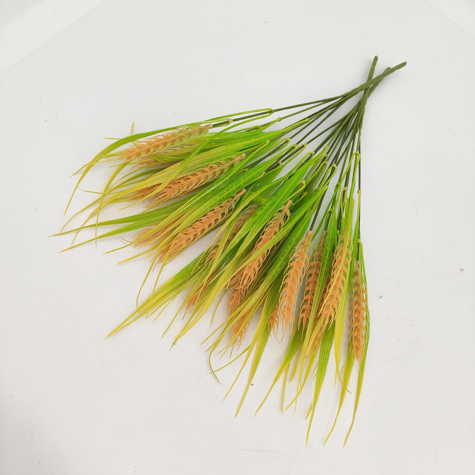 7头仿真麦穗绿植稻穗水稻装饰舞蹈道具大麦子稻谷摆件塑料仿真花详情15