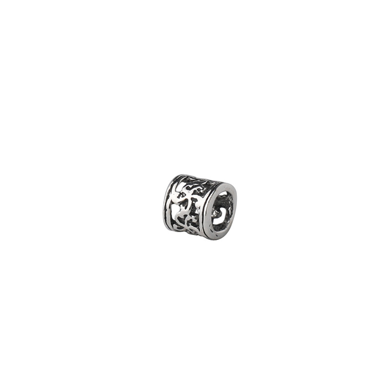 925 sterling silver accessories, 6MM Bauhinia flower bucket beads, small silver jewelry accessories, necklace spacer beads, DIY silver jewelry pic 2