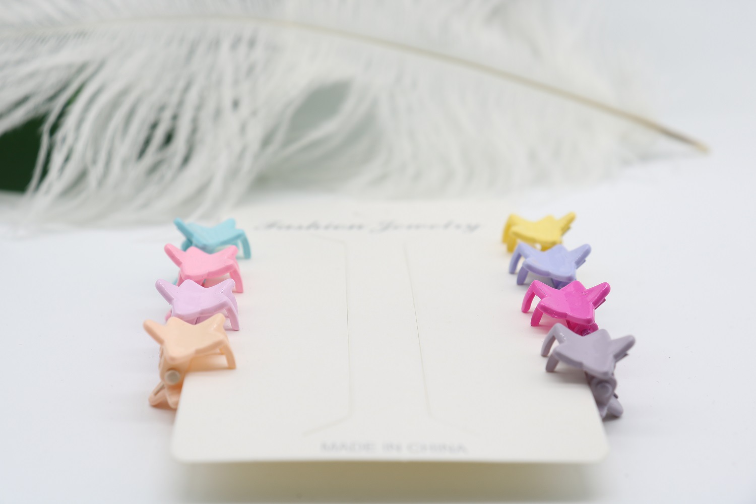 韩版可爱迷你星星小抓夹儿童卡通发卡糖果色碎发侧边刘海夹发夹详情6