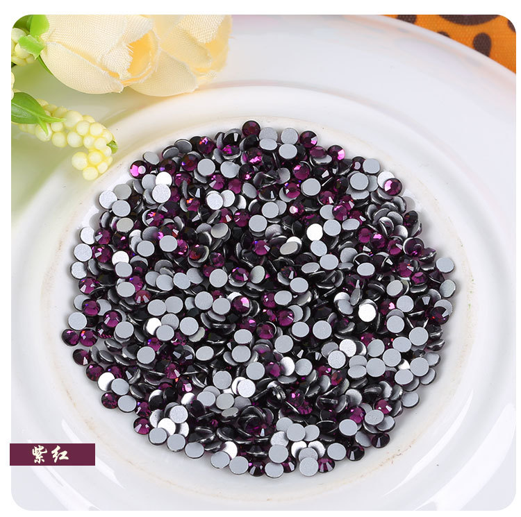 厂家直销平底水钻 水晶玻璃钻 美甲贴钻 diy手机壳材料 整包批发详情21