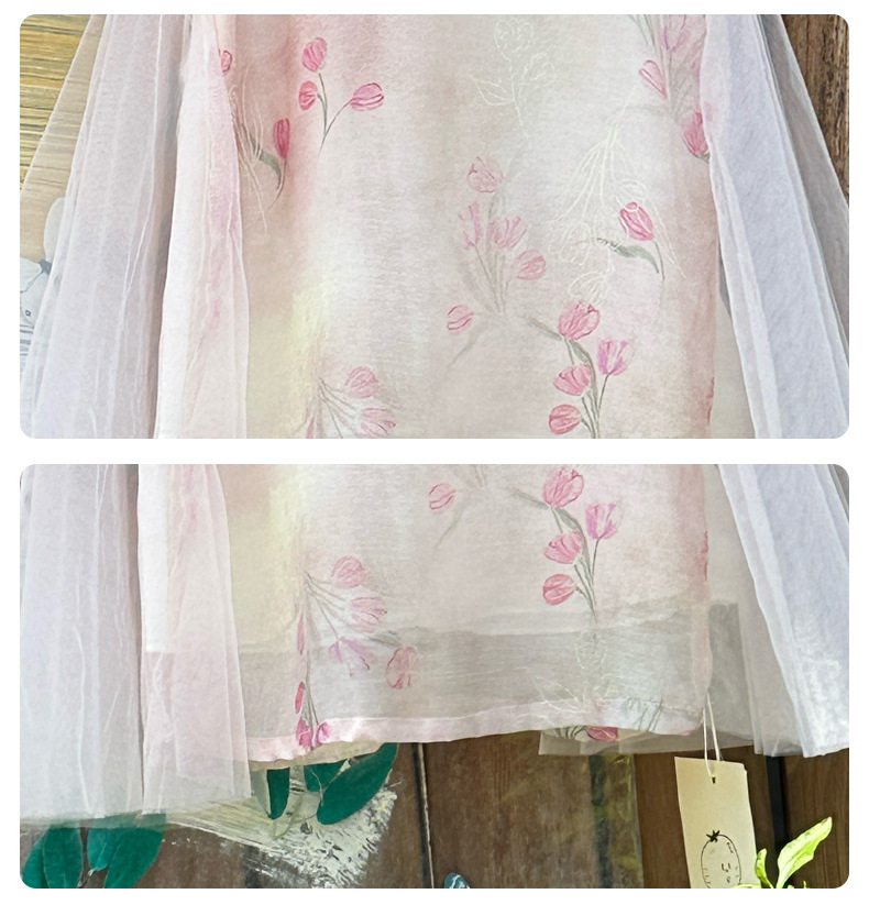 国潮女童夏装汉服套装新中式无袖两件套儿女详情9