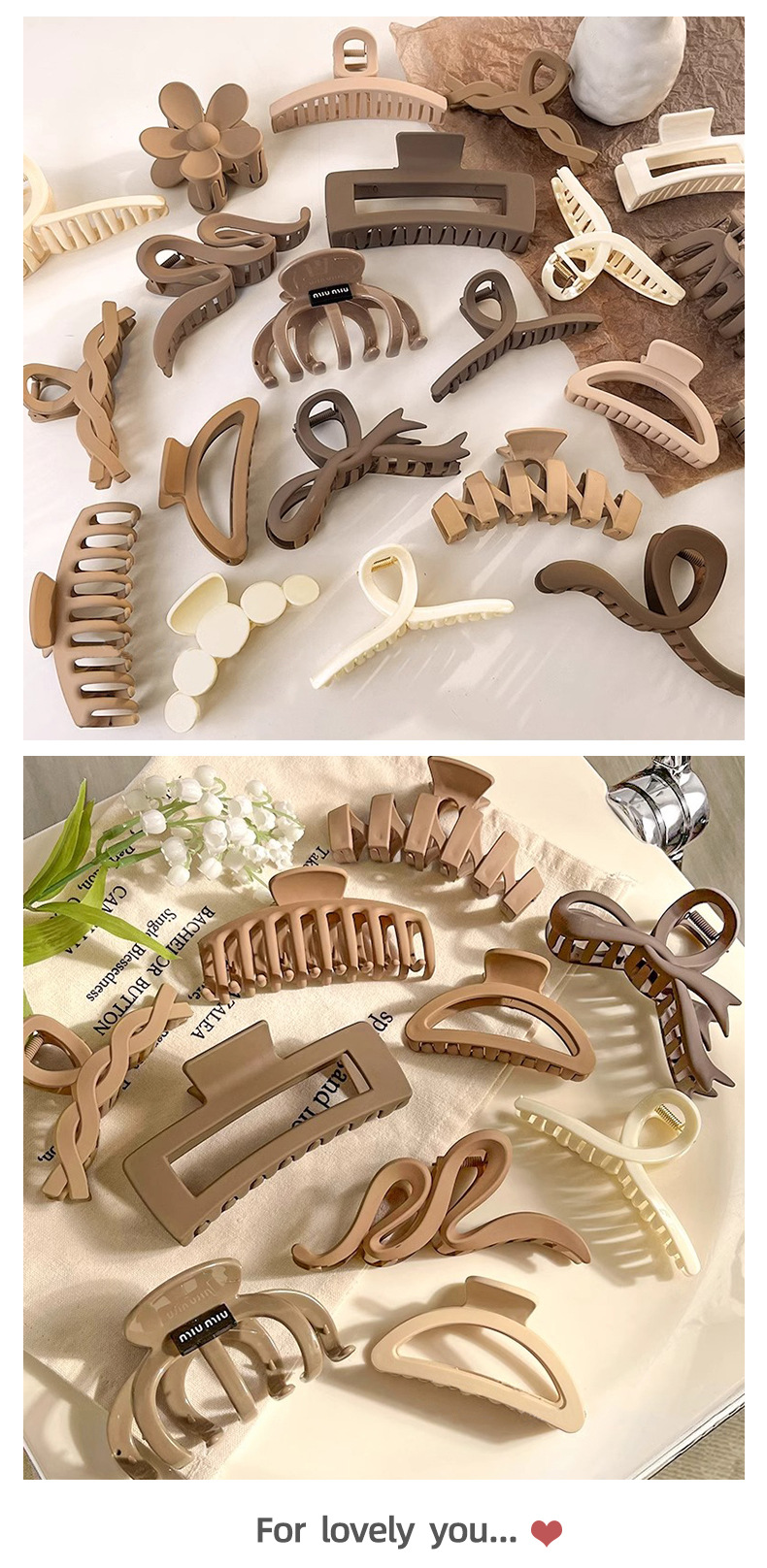 抓夹高级感2024新款高端发夹头发夹子大号发卡后脑勺鲨鱼夹头饰女详情13