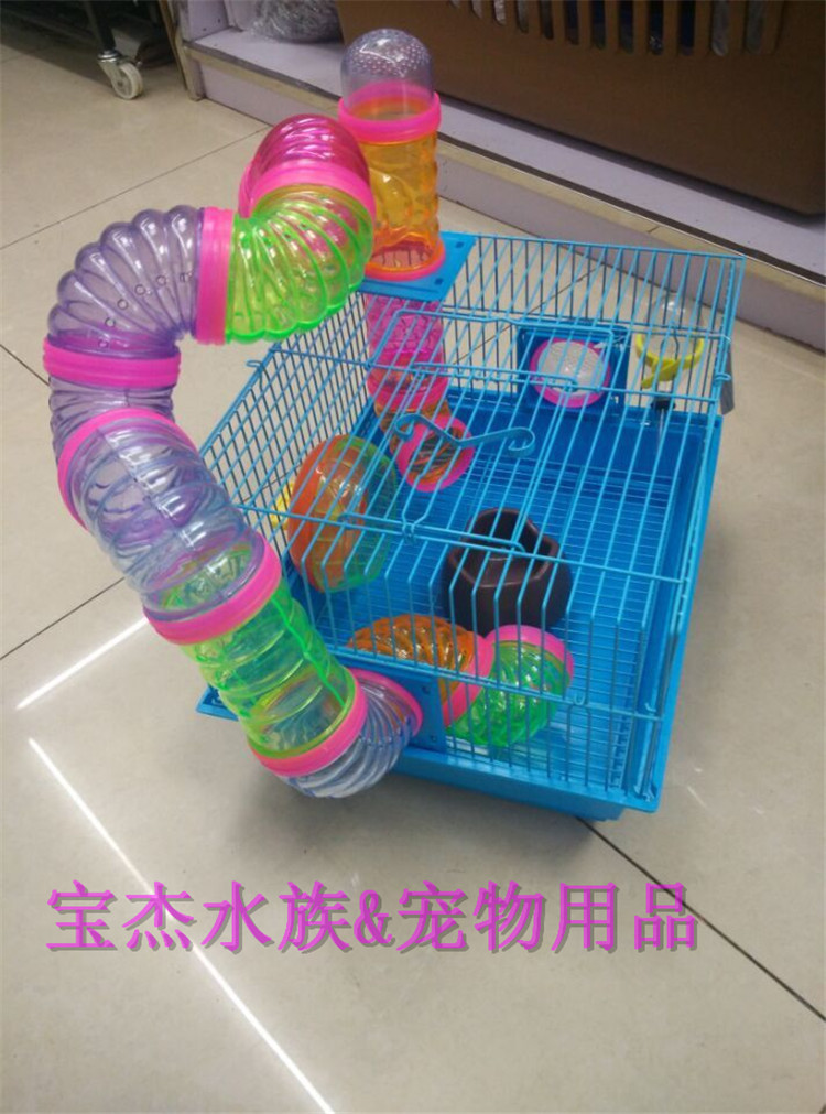 龙猫笼子 三层笼 豚鼠笼 仓鼠 松鼠笼子大号抽盘式龙猫标笼详情9