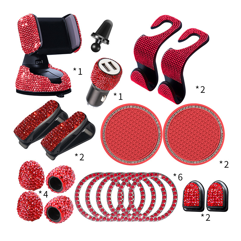 跨境车载饰品香水装饰夹汽车用品彩色蝴蝶空调出风口香水装饰夹详情19