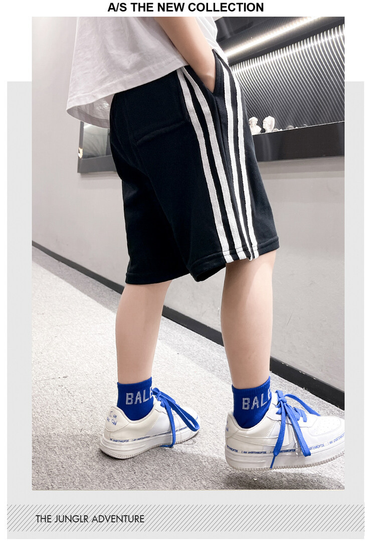 The 2022 new summer loose and stylish cotton capri shorts for boys are a trend of casual summer pants for middle-aged children pic 117