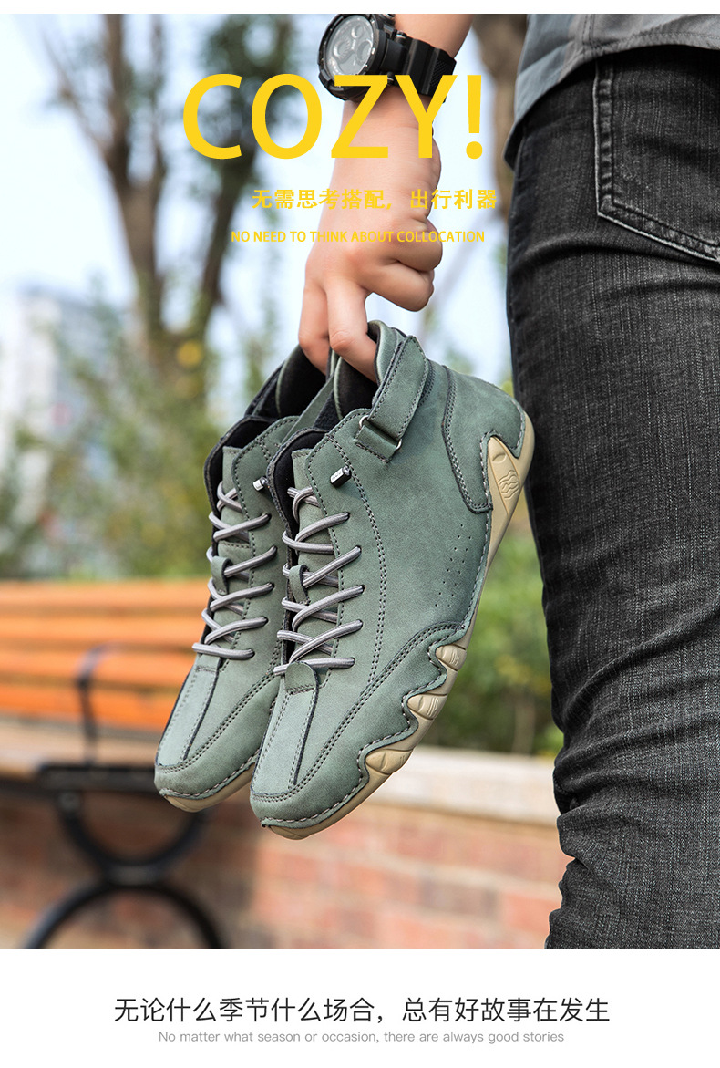 亚马逊热销马丁靴秋冬季跨境爆款高帮八爪鱼男鞋男士休闲短靴子详情17