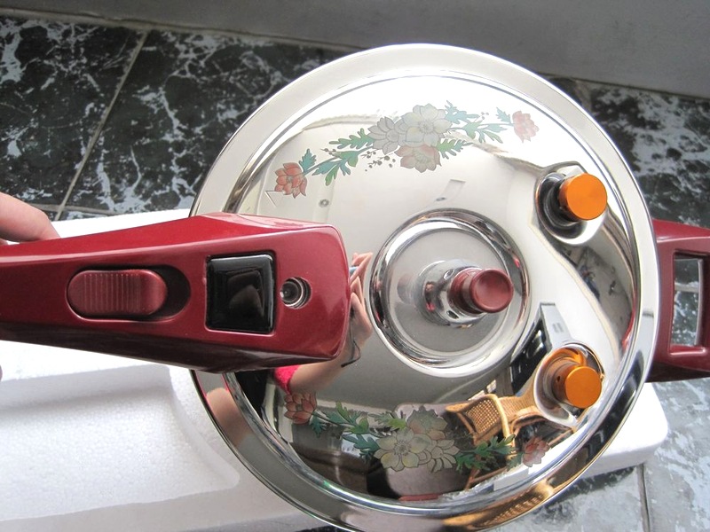 Stainless steel bulging pressure cooker 18-28cm, non-magnetic large capacity 1600-ton base pot pic 12