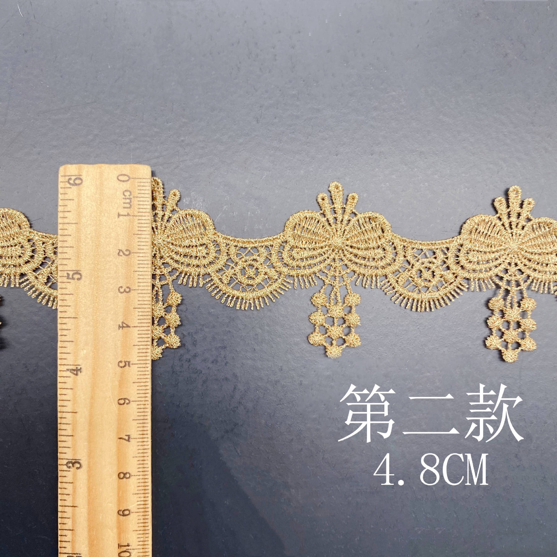 Water-soluble gold thread lace Lolita dress, classic rose gold skirt hem accessories, clothing accessories, lace lace pic 14