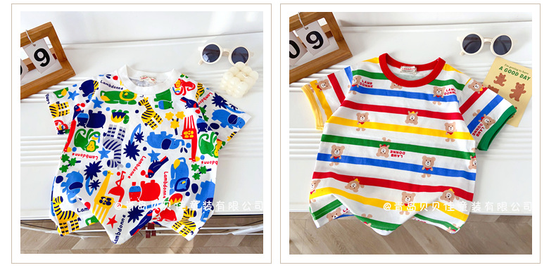 儿童短袖T恤日系Miki夏季薄款2025年女童短袖批发中小童外贸童装详情16