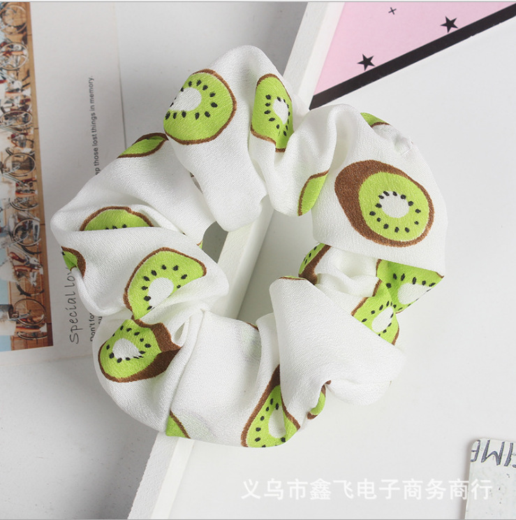 Fresh and clean mesh hair rope, large intestine flower wreath hair band, pig large intestine hair tie, high-elasticity hair accessory, wholesale and customized in South Korea pic 9