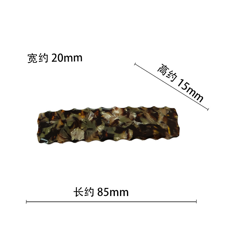 夏季网红醋酸发夹女时尚发饰鸭嘴夹子饰品配饰轻奢高级感弹簧夹详情1