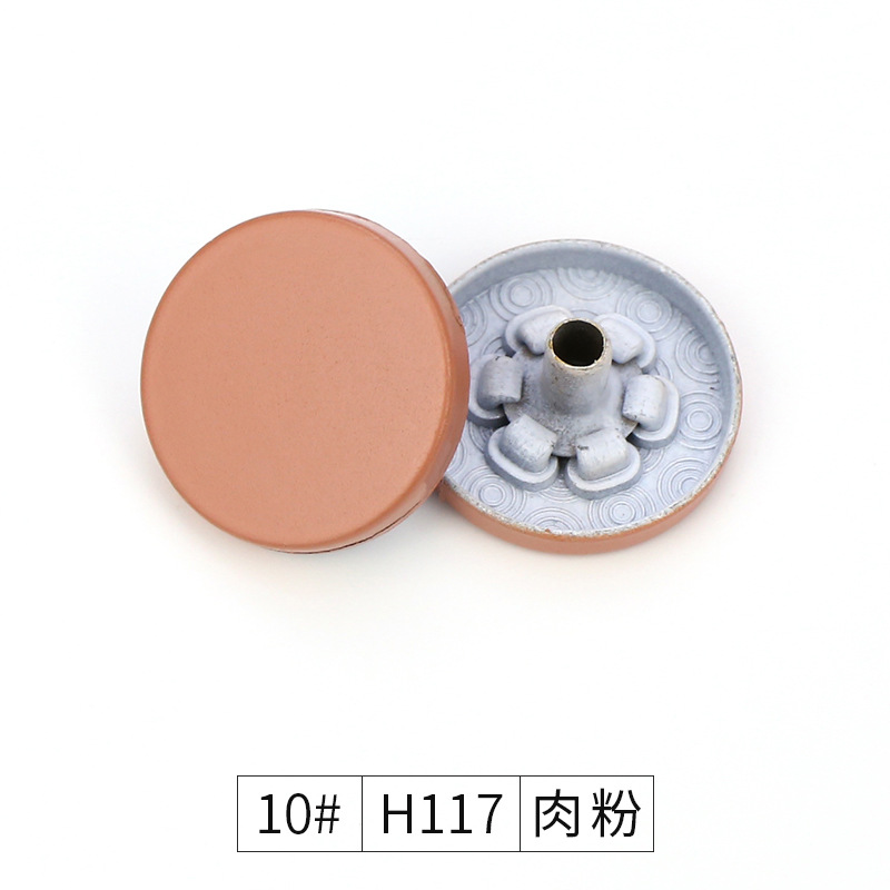 Wholesale of four-piece buckles, metal concealed buckles, colored spray-painted buttons, flat snap buttons, and small chanel-style coat buttons in stock from the manufacturer pic 46