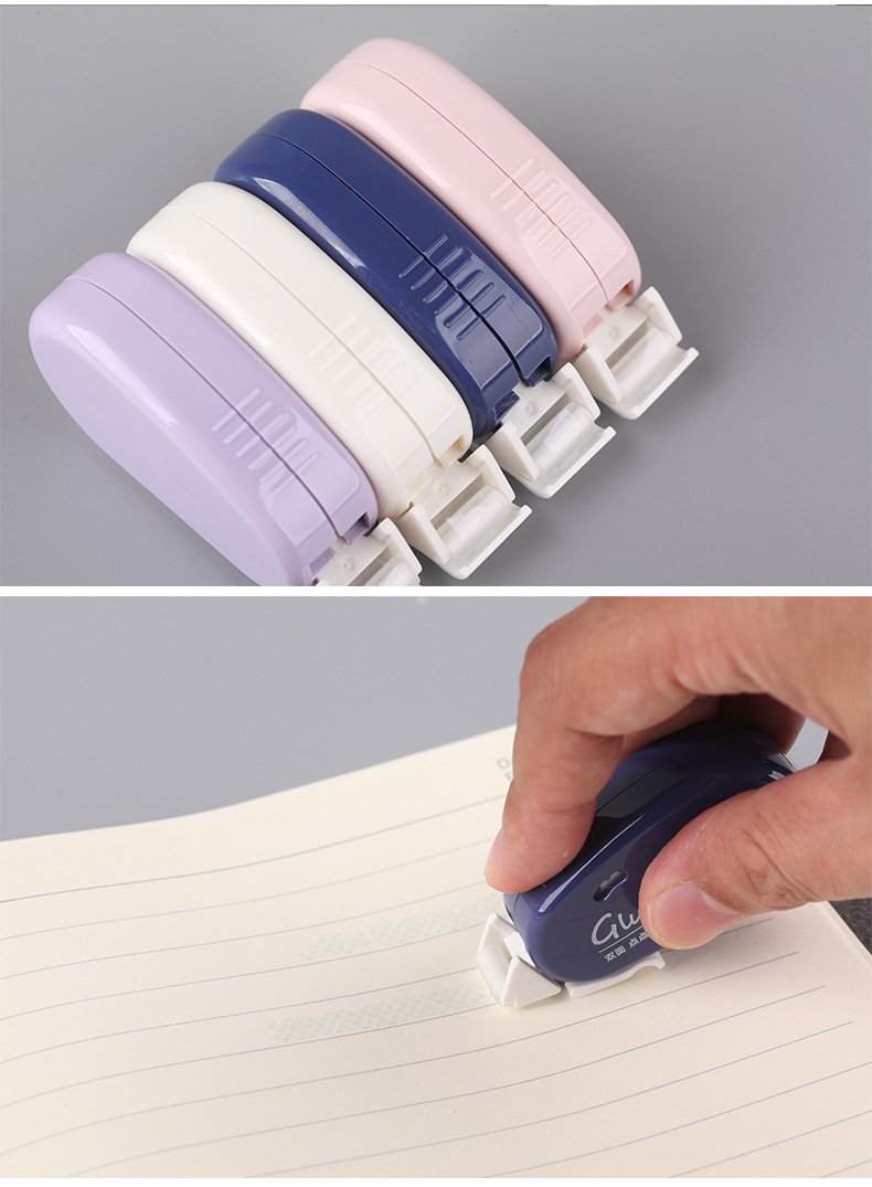 小巧点点胶点状双面胶修正带式双面胶学生用品高颜值透明胶批发详情9