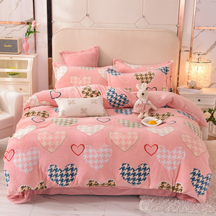 100%纯棉四件套全棉套件学生宿舍三件套单人双人床单被套床上用品详情8