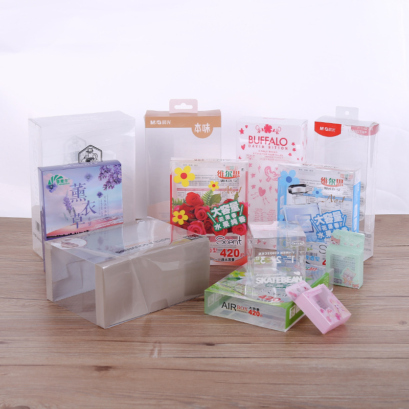 Wholesale pvc transparent plastic packaging boxes, color-printed pet frosted folding boxes, gift packaging boxes, and customizable patterns pic 10