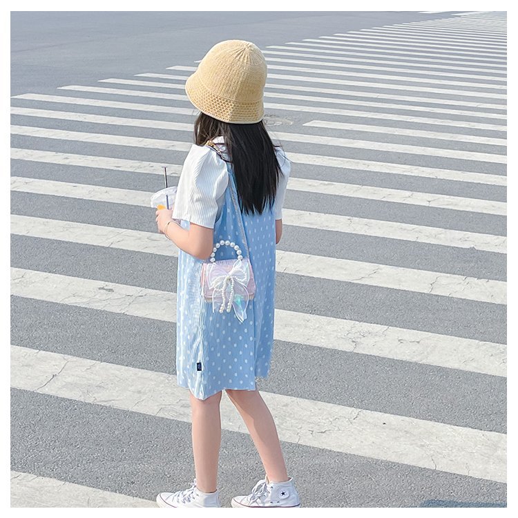 可爱女童斜挎包小香风时尚儿童手提斜背包包公主淑女珍珠包单肩包详情67