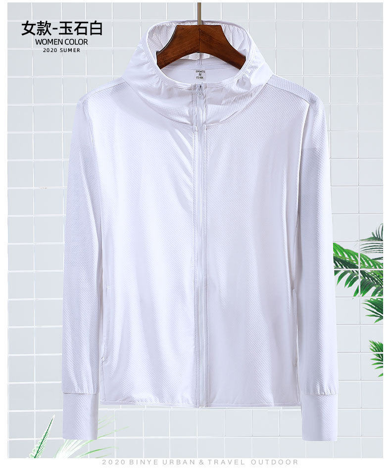 U-style ice silk sun-protective clothing for women 2022 outdoor cycling UV protection long-sleeved knitted thin sun-protective clothing for men pic 4