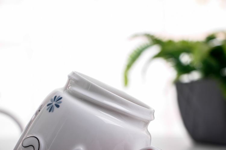 马克杯礼品创意水杯咖啡杯办公室杯 手柄 可爱兔子陶瓷杯详情13