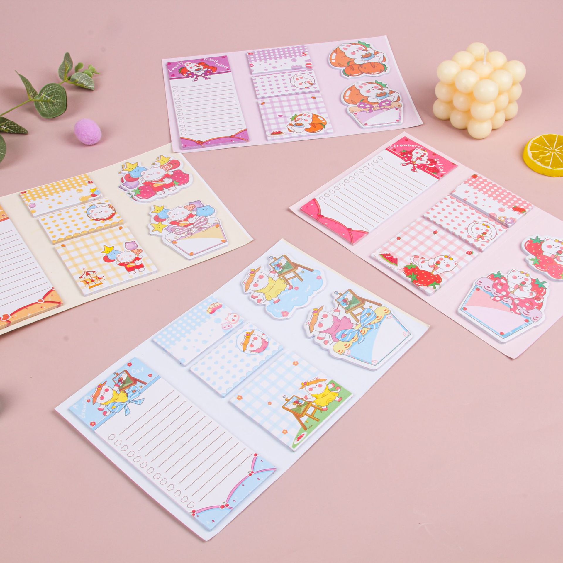 Colorful and cute sticky notes, customized cartoon creativity, ins takeout sticky notes, sticky note paper, index stickers, sticky note books pic 6
