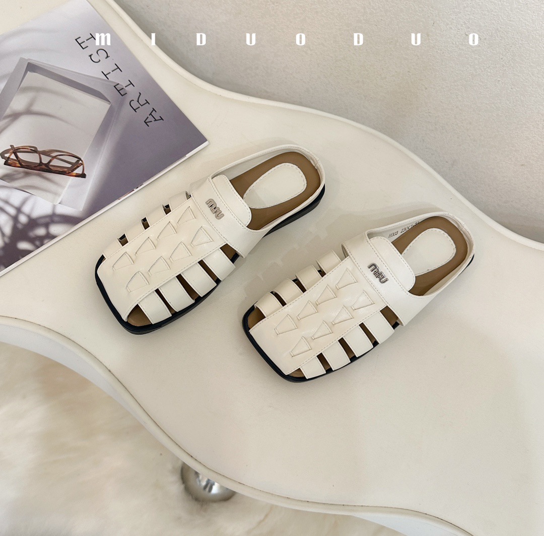 包头平底女士夏季外穿后空编织罗马鞋2024新款软底透气舒适凉拖鞋详情13