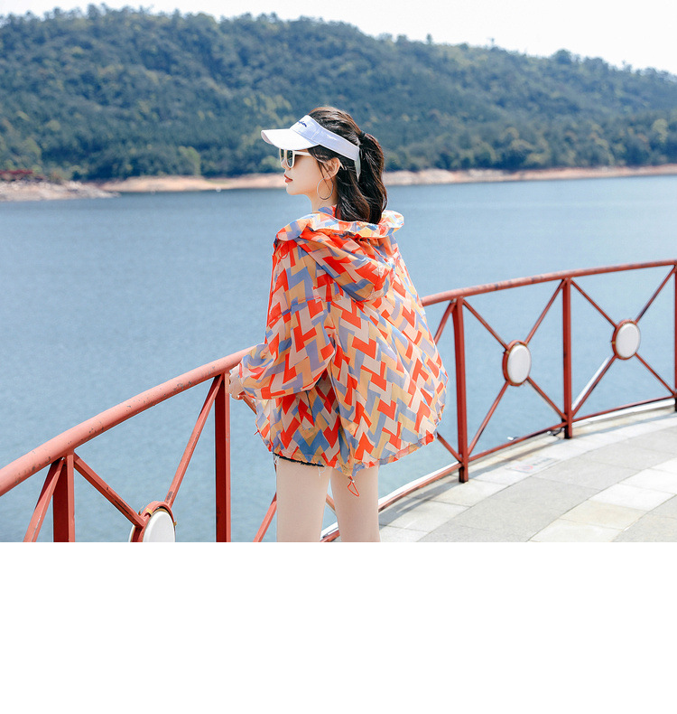 Summer 2021 sun-protective clothing for women, mid-length, UV protection, outdoor, versatile, lightweight and fashionable sun-protective clothing, large-sized jacket pic 17