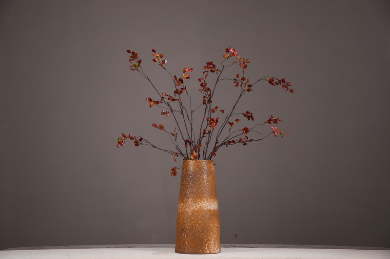 Flower Knowledge, simulating spring rain leaves, New Chinese-style Zen-inspired soft furnishings, flower leaf materials, simulating touch, autumn leaves, home decorations, floral art pic 28