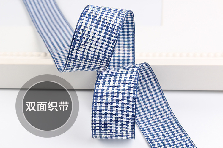 Dingxin Woven tape Double Bread Edge Thousand bird checkered colorful ribbon DIY Handmade bow hair accessory gift packaging ribbon pic 13